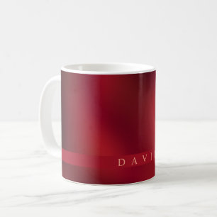 Modern Abstract Red and Black Coffee Mug
