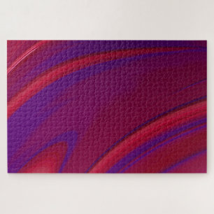Modern Abstract Red Purple Swirl - hard 1000 PCs Jigsaw Puzzle