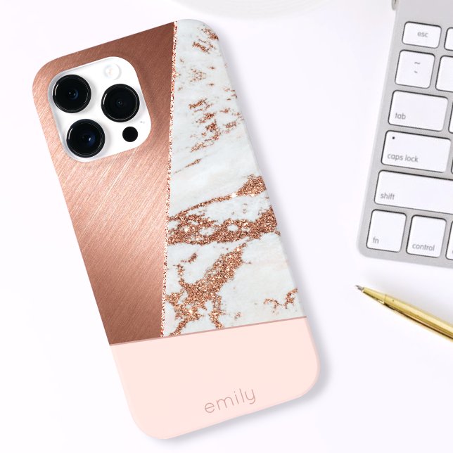 Modern Abstract Rose Gold Multi iPhone / iPad case (Creator Uploaded)
