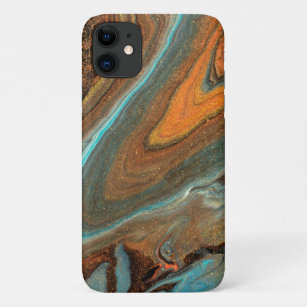 Modern Abstract Rustic Liquid Marble Paint Case-Mate iPhone Case