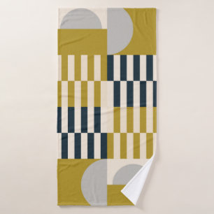 Modern abstract seamless geometric pattern with se bath towel
