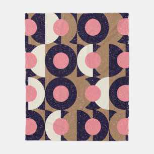 Modern abstract seamless geometric pattern with se fleece blanket