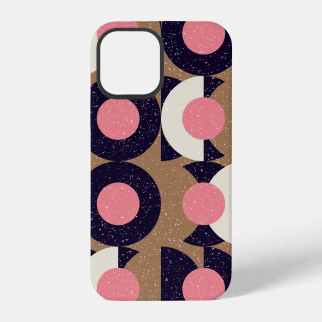 Modern abstract seamless geometric pattern with se iPhone case (Back)