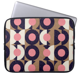 Modern abstract seamless geometric pattern with se laptop sleeve