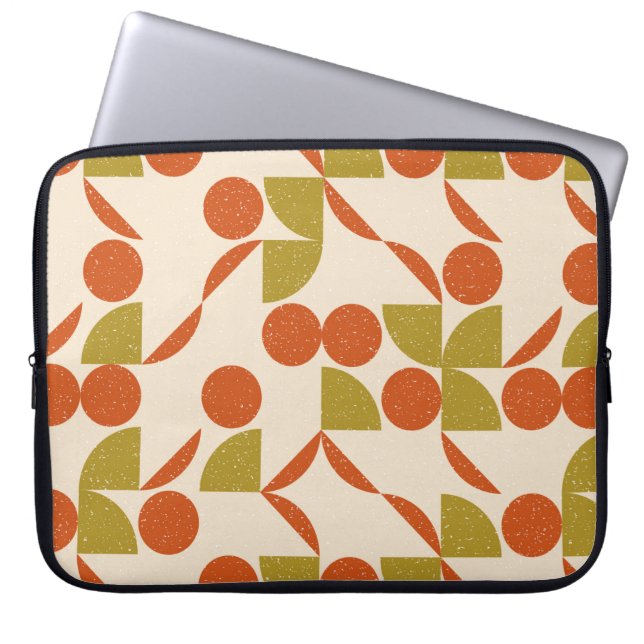 Modern abstract seamless geometric pattern with se laptop sleeve (Front)