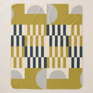 Modern abstract seamless geometric pattern with se sherpa blanket