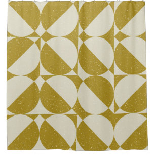 Modern abstract seamless geometric pattern with se shower curtain