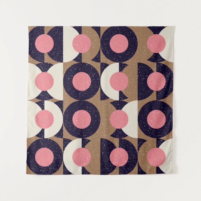 Modern abstract seamless geometric pattern with se tapestry (Front)