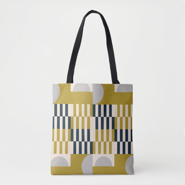 Modern abstract seamless geometric pattern with se tote bag (Front)