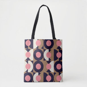 Modern abstract seamless geometric pattern with se tote bag