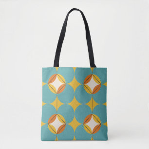 Modern abstract seamless geometric pattern with se tote bag