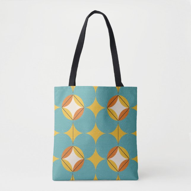 Modern abstract seamless geometric pattern with se tote bag (Front)