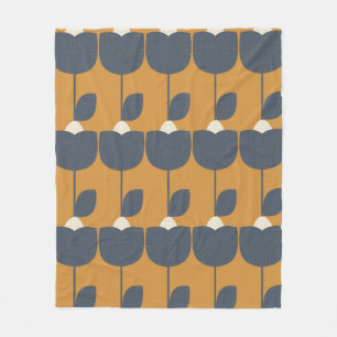 Modern abstract seamless geometric pattern with st fleece blanket