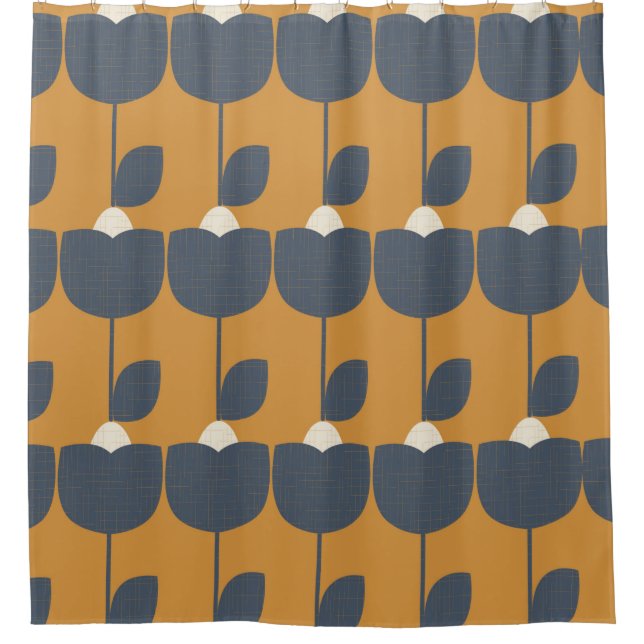 Modern abstract seamless geometric pattern with st shower curtain (Front)