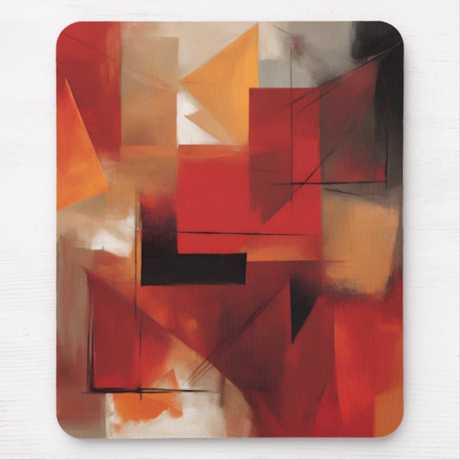 Modern Abstract Shapes Painting Colourful Art Mouse Pad (Front)