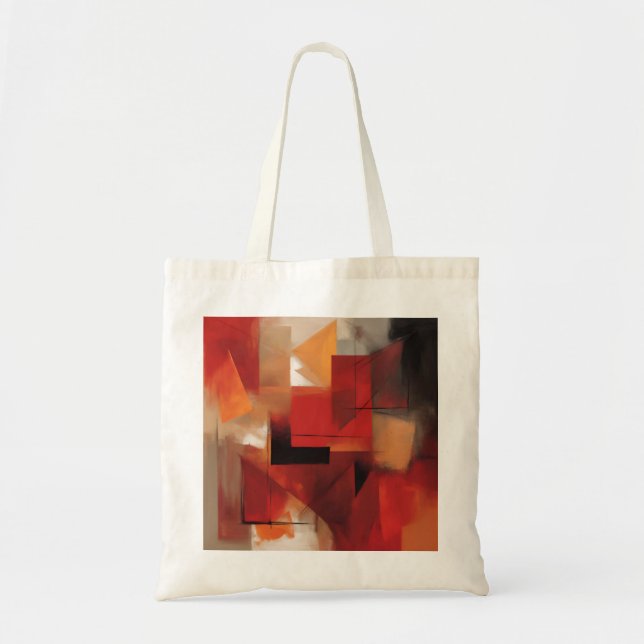 Modern Abstract Shapes Painting Colourful Art Tote Bag (Front)