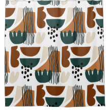 Modern Abstract Shower Curtain