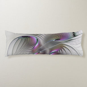 Modern Abstract Shy Fantasy Figure Fractal Art Body Cushion