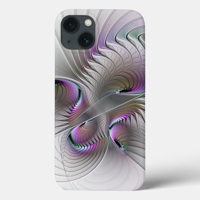 Modern Abstract Shy Fantasy Figure Fractal Art Case-Mate iPhone Case (Back)