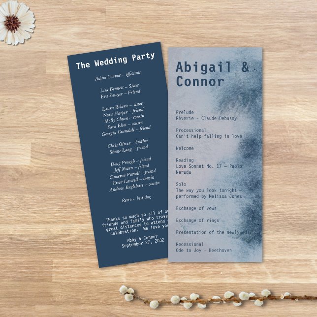 Modern Abstract Slate Blue Grey Mist Watercolor Program (Creator Uploaded)