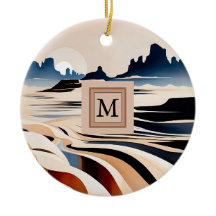 Modern abstract southwestern desert monogram