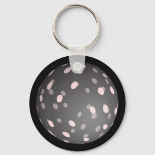 Modern Abstract Sphere Key Ring