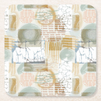 Modern Abstract Square Paper Coaster