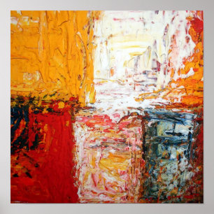 Modern Abstract Squares Print Abstract Art Posters