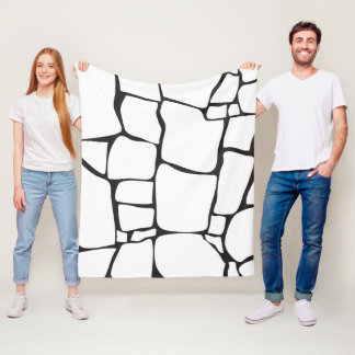 Modern Abstract Stone Pattern Fleece Blanket
