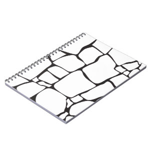 Modern Abstract Stone Pattern Notebook
