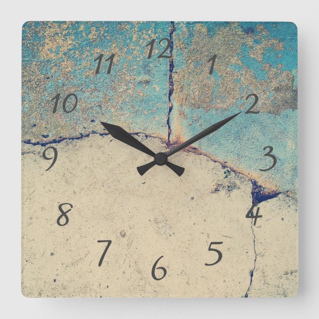 Modern Abstract Stone Texture Wall Clock (Front)