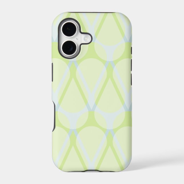 Modern abstract tear drop Iphone Case (Back)