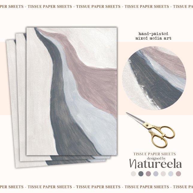 Modern Abstract Terracotta Boho Tissue Paper (Creator Uploaded)