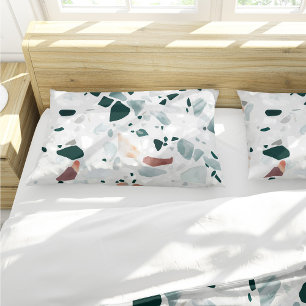 Modern Abstract Terrazzo Pattern Pillowcase