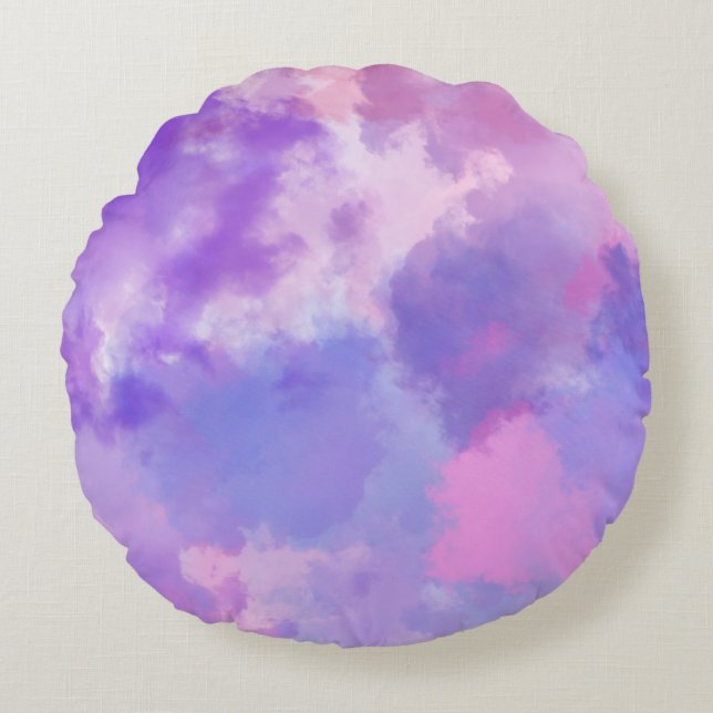Modern Abstract Texture design Round Cushion (Front)