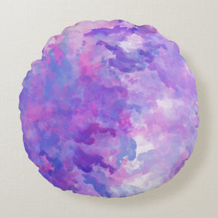 Modern Abstract Texture design Round Cushion