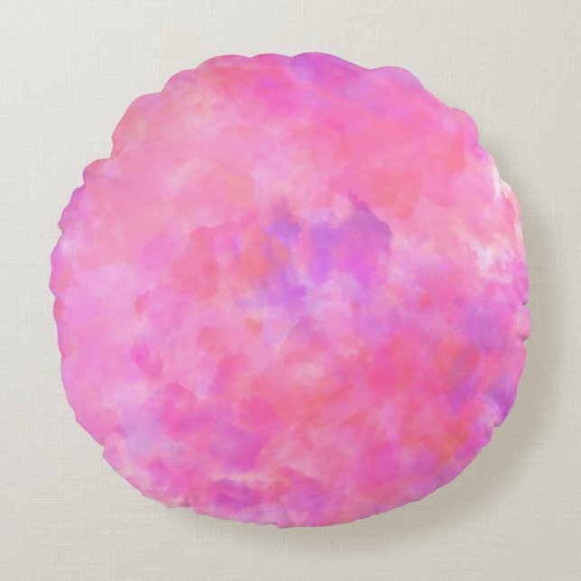 Modern Abstract Texture design Round Cushion (Front)