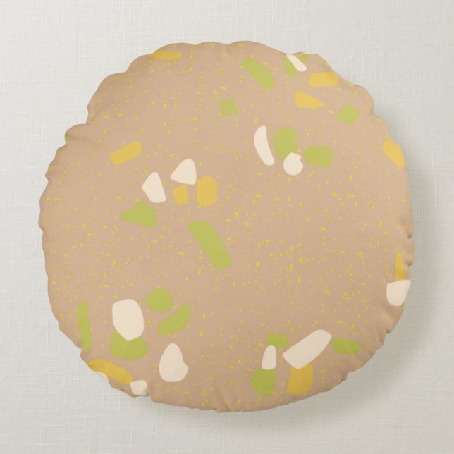 Modern Abstract Texture design Round Cushion (Front)