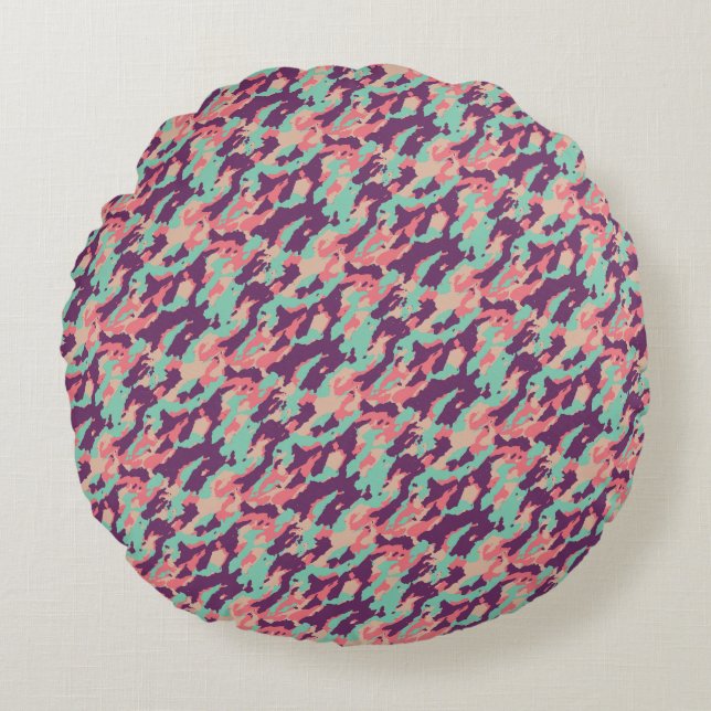 Modern Abstract Texture design Round Cushion (Front)