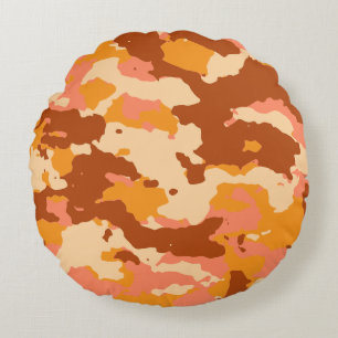Modern Abstract Texture design Round Cushion