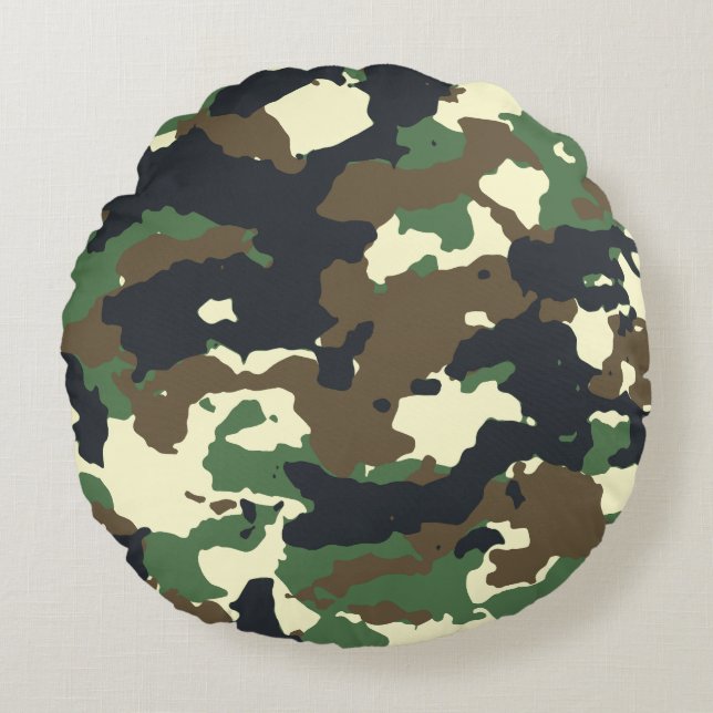 Modern Abstract Texture design Round Cushion (Front)