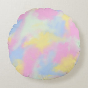 Modern Abstract Texture design Round Cushion