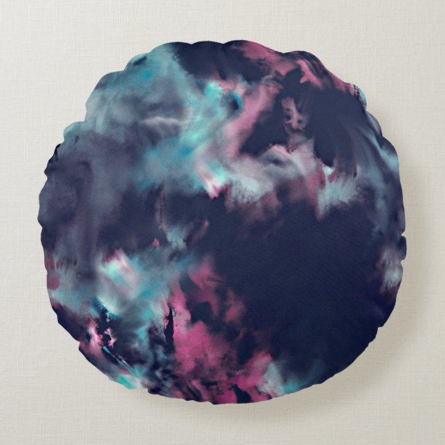 Modern Abstract Texture design Round Cushion (Front)