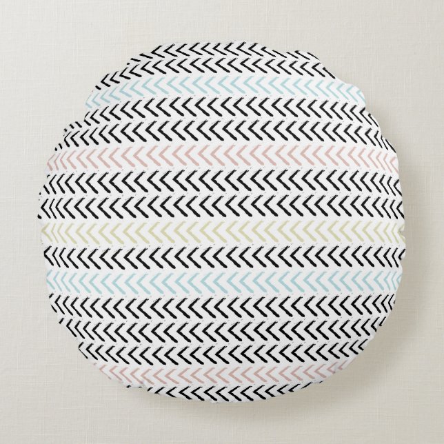 Modern Abstract Texture design Round Cushion (Front)