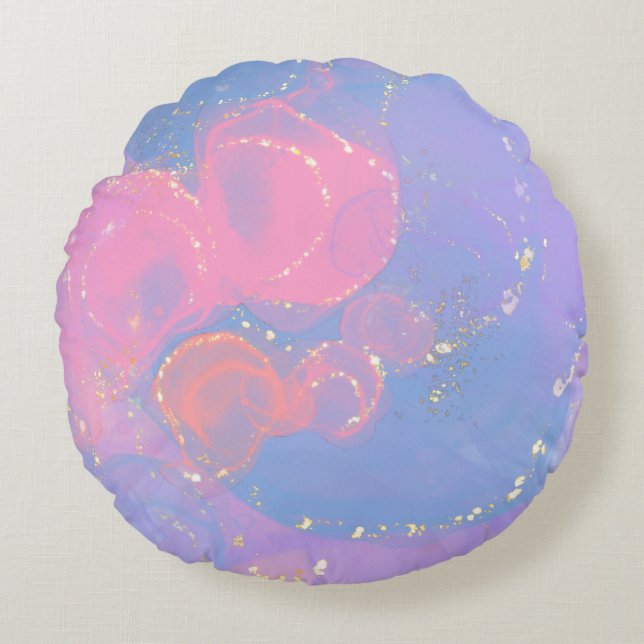 Modern Abstract Texture design Round Cushion (Front)