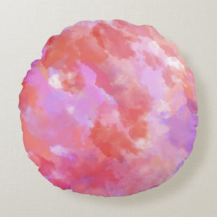 Modern Abstract Texture design Round Cushion