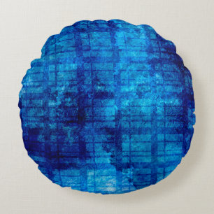 Modern Abstract Texture design Round Cushion