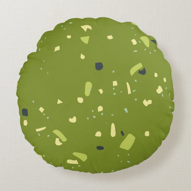 Modern Abstract Texture design Round Cushion (Front)