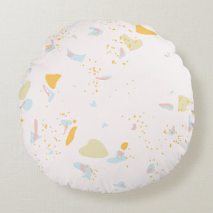 Modern Abstract Texture design Round Cushion