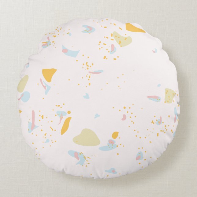 Modern Abstract Texture design Round Cushion (Front)